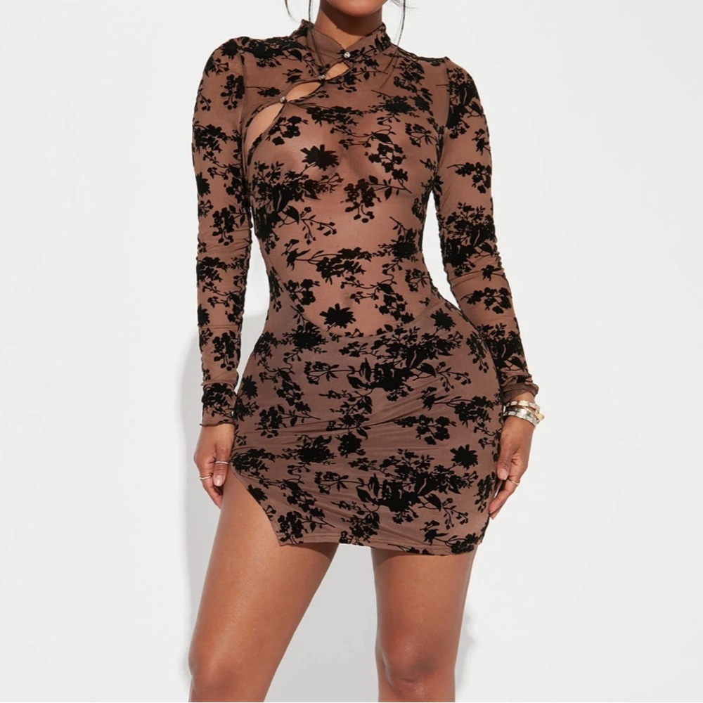 NWT Mesh Mini Dress